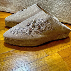 NWOT Elegant Royal Babouche Artisan Maroc Moroccan Handmade Slippers Shoes